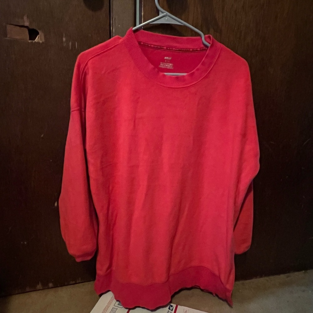 Aerie Red Long Sleeve Pullover Sweater Top